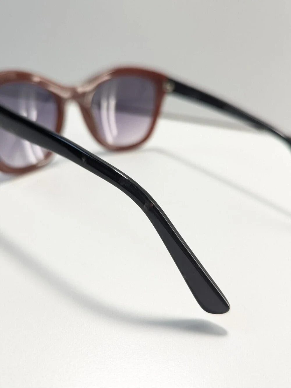 ETT:TWA By Anthropologie Designer Sunglasses Purple/Black Chic Style Classic Y2K